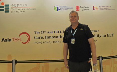 本学科教員が香港で開催されたAsiaTEFL学会で発表しました