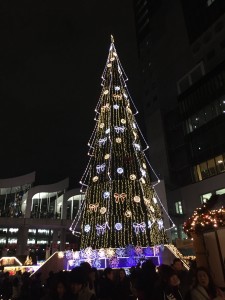 2015年のドイツ クリスマス・マーケットのつツリー 