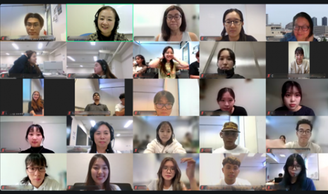 シンガポールの学生とのオンライン交流セッションが行われました